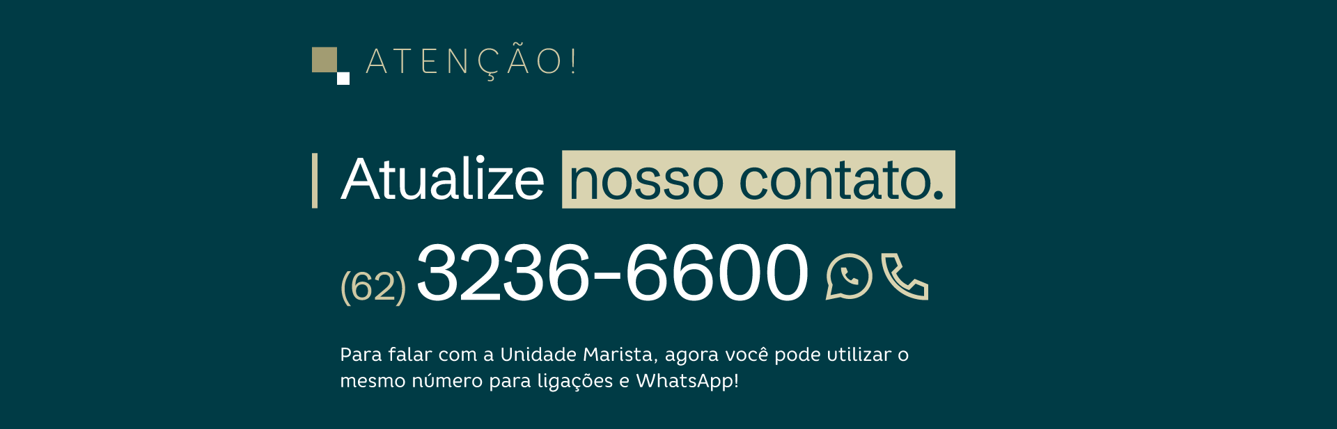 Agende seu exame.